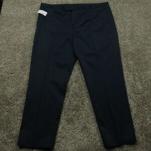 Jos A Bank dress pants Traveler Mens 42X29 Tailored Fit ‎ Blue Cotton office